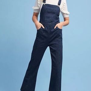 NWT Anthropologie Pilcro Dark Denim Overalls
